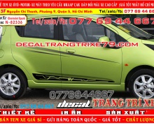 82336Tem xe Spark 2018 Độ tem xe Chevrolet Spark  nhan decal Tem che Spark đẹpTem xe Spark 2009 Độ tem Chevrolet Spark Tem dán sườn xe Spark Dán decal xe Spark_Độ xe Spark 2020 decaltrangtrixe  0776944667 tem kia tem i10